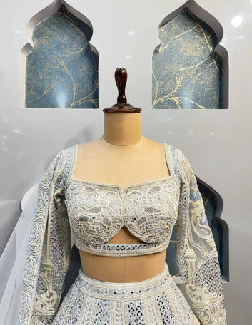 5 meter flared Coding Sequins Work Lehenga, Exceptional Quality with Can-Can and Canvas