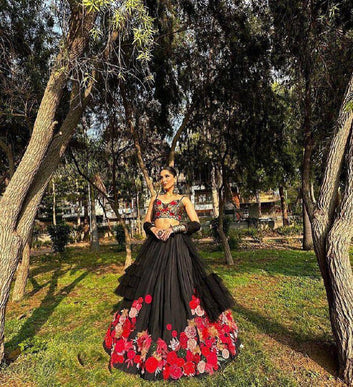 5M Flared Japan Silk Lehenga with Can-Can & Canvas Layers