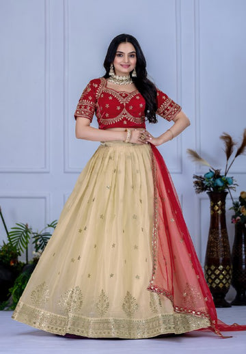 Premium Stitched Lehenga in Heavy Jimmy Choo Zari & Sequin Embroidery