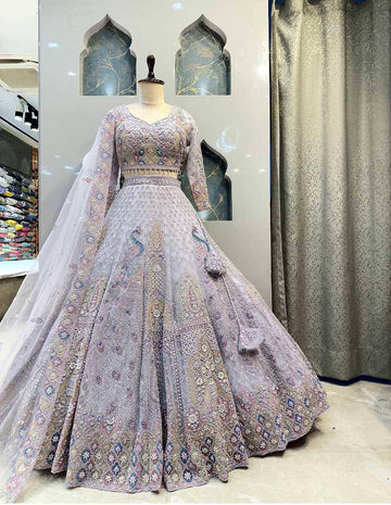 Sequins Embroidery Work Lehenga, Exceptional Quality with Can-Can and Canvas Layers, A Perfect Fusion of Glamour and Comfort