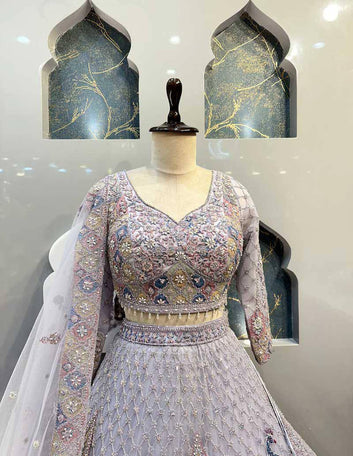Sequins Embroidery Work Lehenga, Exceptional Quality with Can-Can and Canvas Layers, A Perfect Fusion of Glamour and Comfort