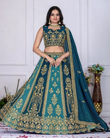 Premium Fox Georgette Semi-Stitched Lehenga