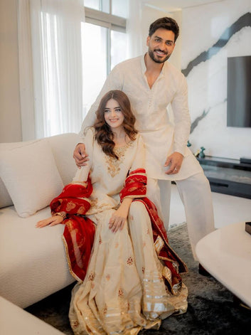 DESIGNER AND ELEGANCE SARARA SUIT IN THREE PIECE WITH SEQUENCE EMBROIDERY WORK