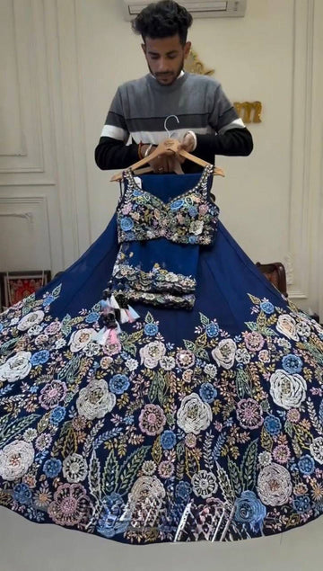 Regal Chinon Silk Lehenga Choli with Thread & Sequin Work